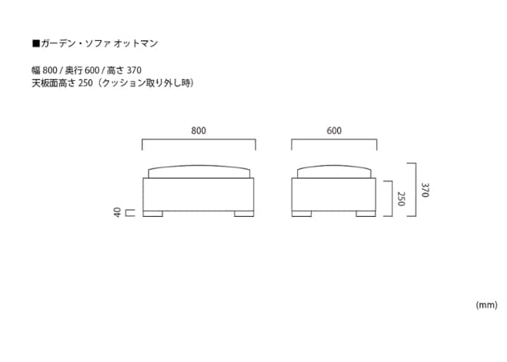 ガーデン・ソファ オットマン：画像32