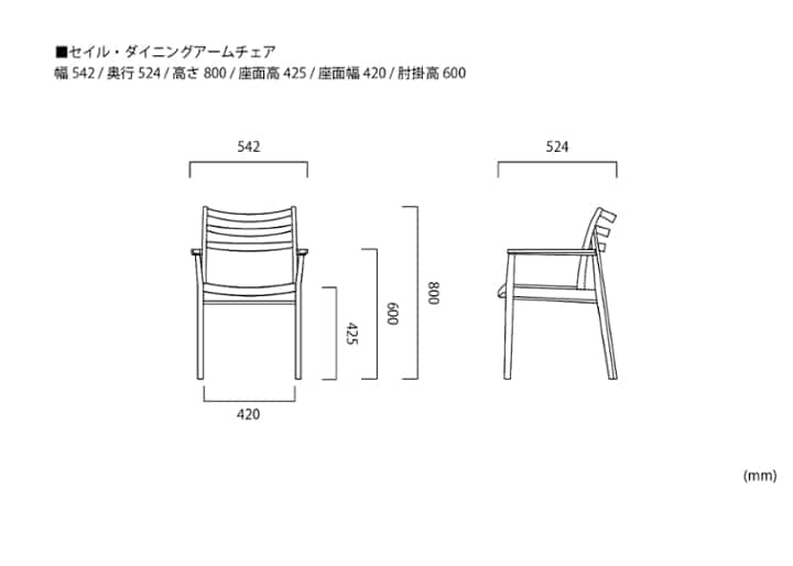セイル・ダイニングアームチェア：画像50
