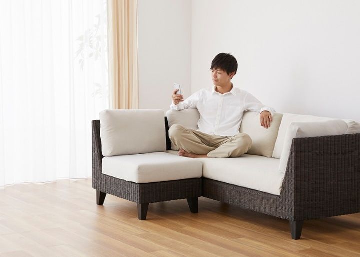 ラン・コンパクトソファ v03 コーナーセット (ラタン)：画像51