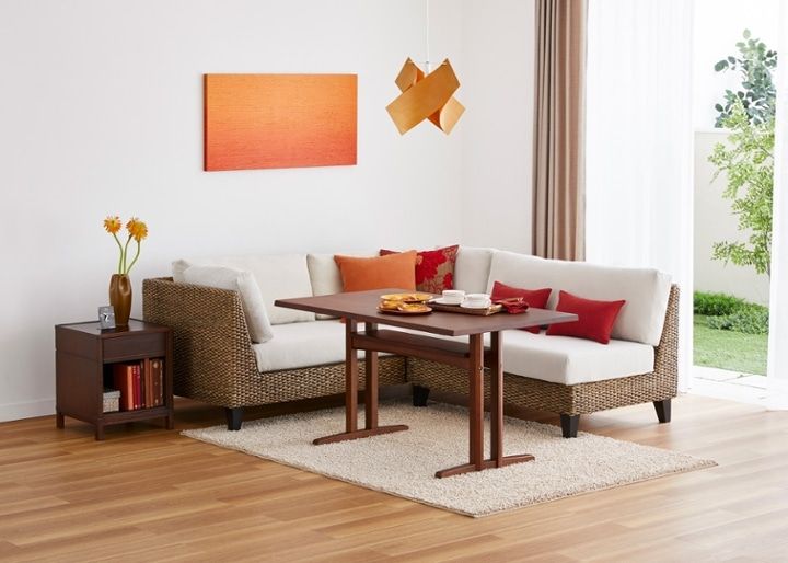 ラン・コンパクトソファ v03 コーナーセット (ヒヤシンス)：画像19