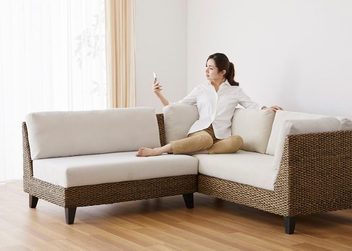 ラン・コンパクトソファ v03 コーナーセット (ヒヤシンス)：画像44