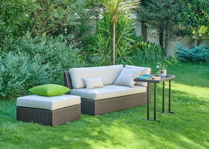 ガーデン・コンパクトソファ 2P片アーム：画像1