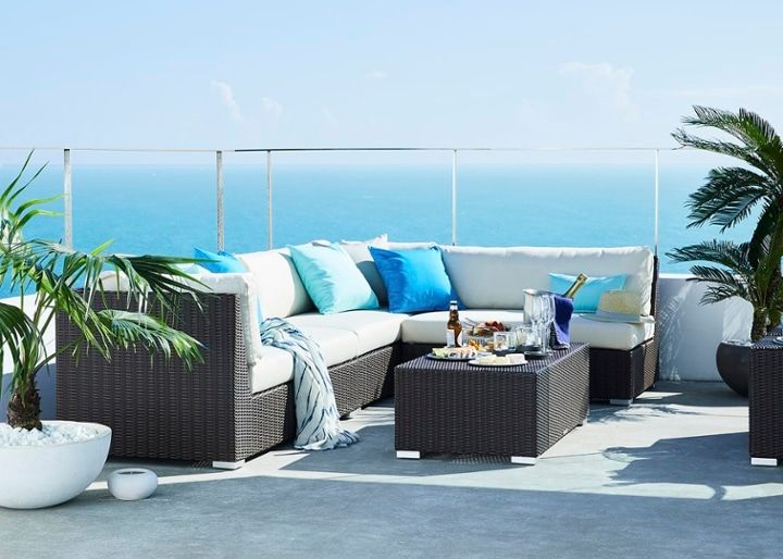 ガーデン・コンパクトソファ 2P片アーム：画像2