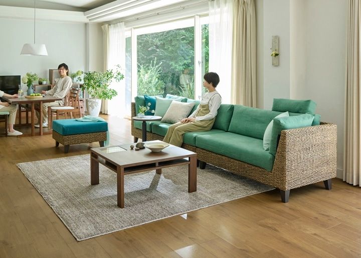 ラン・コンパクトソファ v05 コーナーセット (ヒヤシンス)：画像24