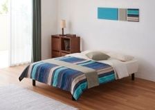 ベッドスプレッド＆スロー セット (アイランドカラーズ)