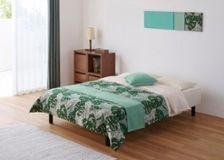 ベッドスプレッド＆スロー セット (アイランドカラーズ)