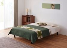 ベッドスプレッド＆スロー セット (アイランドカラーズ)