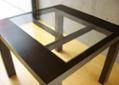 【販売終了】ガラス・ダイニングテーブル 900×900：画像7