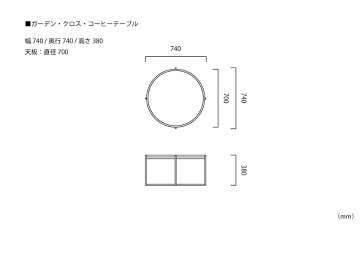 ガーデン・クロス・コーヒーテーブル：画像11