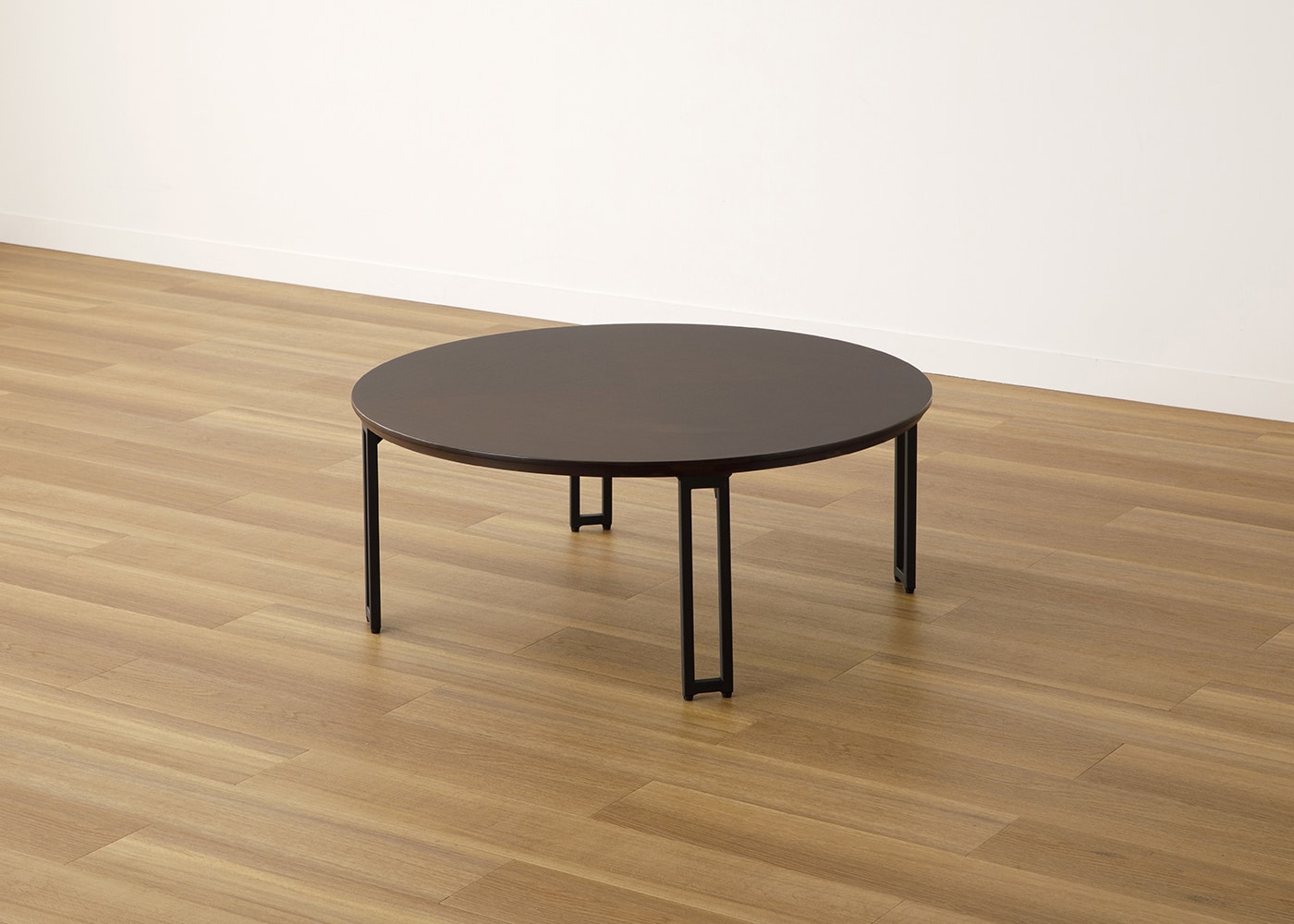 ラウンド・ローテーブルセット 座椅子2脚～和モダンデザインの丸い円形 