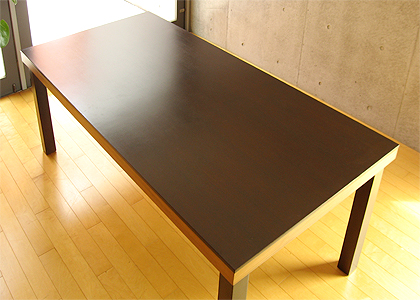 【販売終了】バンブー・ダイニングテーブル 2000×900：画像4