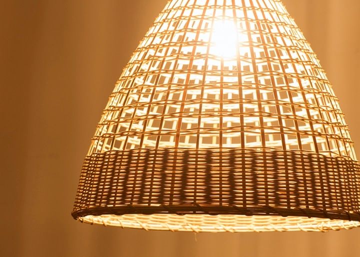 バンブー・コーン・ペンダントライト：画像4