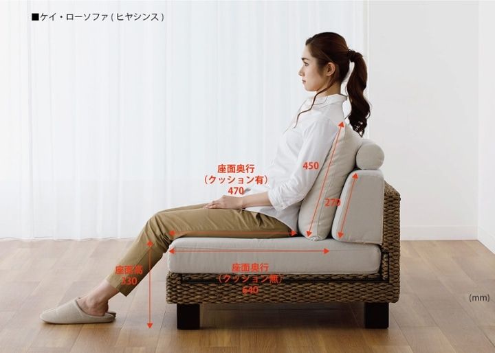 ケイ・ローソファ 片アーム (ヒヤシンス)：画像35