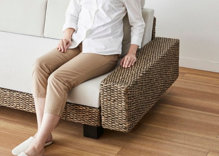 ケイ・ローソファ 片アーム (ヒヤシンス)：画像9