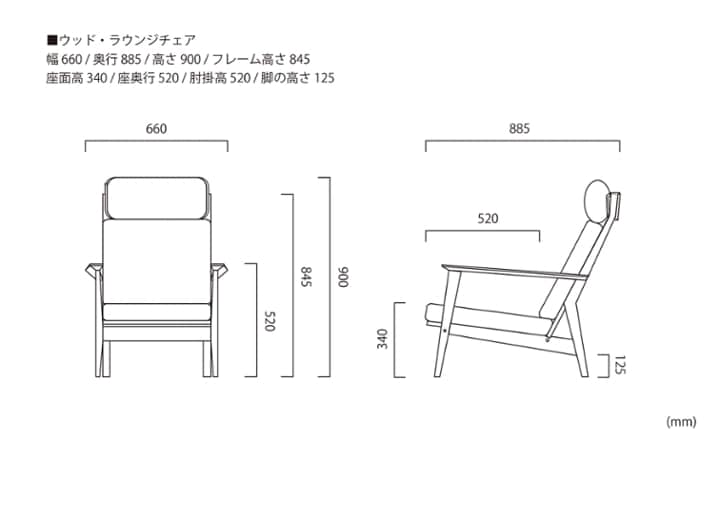 ウッド・ラウンジチェア セット：画像15