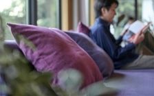 No.270 大人っぽいパープルで彩ったグレーのリビングダイニング：画像7