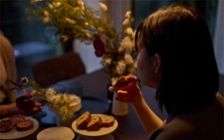 No.270 大人っぽいパープルで彩ったグレーのリビングダイニング：画像20