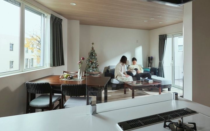 No.277 家族でくつろぐ、モダングレーな変形・L字リビング：画像29