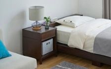 No.279：6畳でも開放感！ロースタイル×ターコイズブルーの部屋：画像15