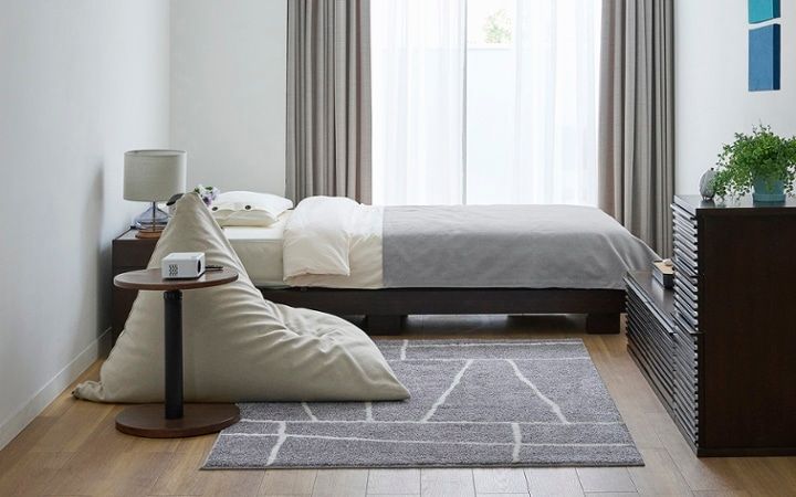 No.279：6畳でも開放感！ロースタイル×ターコイズブルーの部屋：画像23