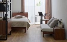 No.280：一人暮らしをアースカラーで穏やかに過ごす6畳の空間：画像1