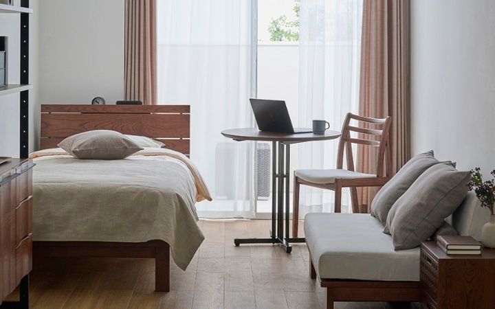 No.280：一人暮らしをアースカラーで穏やかに過ごす6畳の空間：画像10