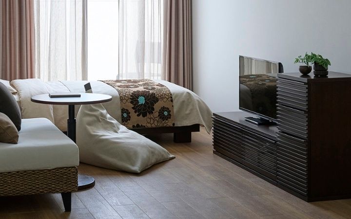 No.282：6畳ワンルームをベンチソファで快適 & 省スペースづくり：画像9