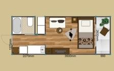 No.282：6畳ワンルームをベンチソファで快適 & 省スペースづくり：画像26