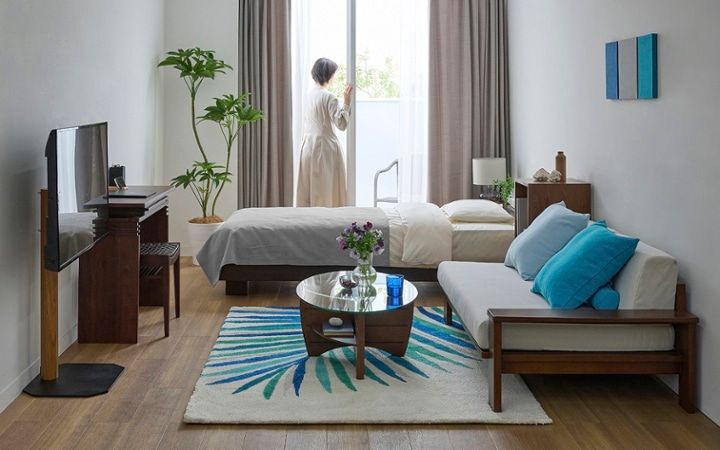 No.283：青が映える大人の暮らし。海スタイル×ワンルーム8畳・寝室：画像16