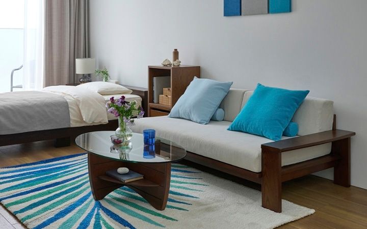 No.283：青が映える大人の暮らし。海スタイル×ワンルーム8畳・寝室：画像3