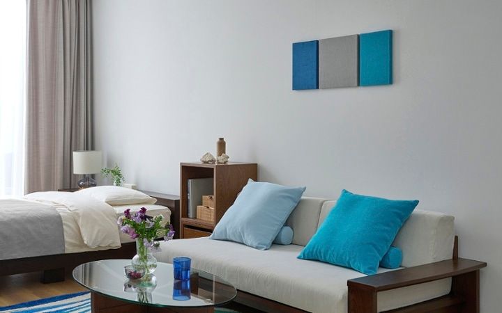 No.283：青が映える大人の暮らし。海スタイル×ワンルーム8畳・寝室：画像7