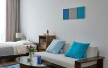 No.283：青が映える大人の暮らし。海スタイル×ワンルーム8畳・寝室：画像7