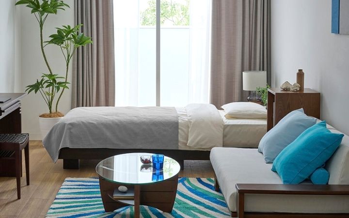 No.283：青が映える大人の暮らし。海スタイル×ワンルーム8畳・寝室：画像9