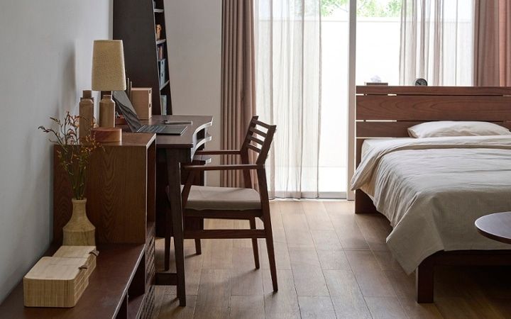 No.286：仕事も休息も心地よく。ワンルーム8畳・寝室の快適レイアウト＆ゾーニング：画像9