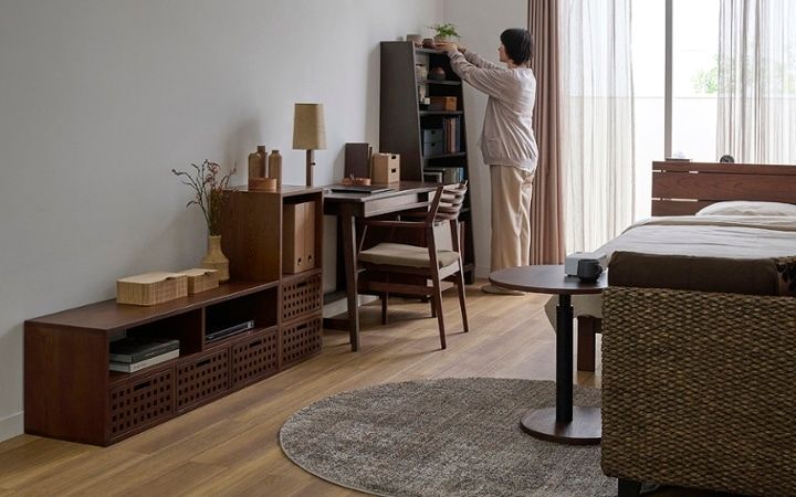 No.286：仕事も休息も心地よく。ワンルーム8畳・寝室の快適レイアウト＆ゾーニング：画像1