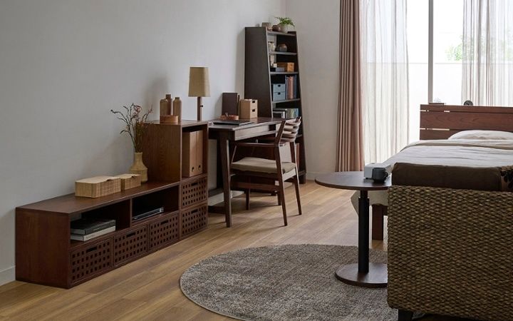 No.286：仕事も休息も心地よく。ワンルーム8畳・寝室の快適レイアウト＆ゾーニング：画像6