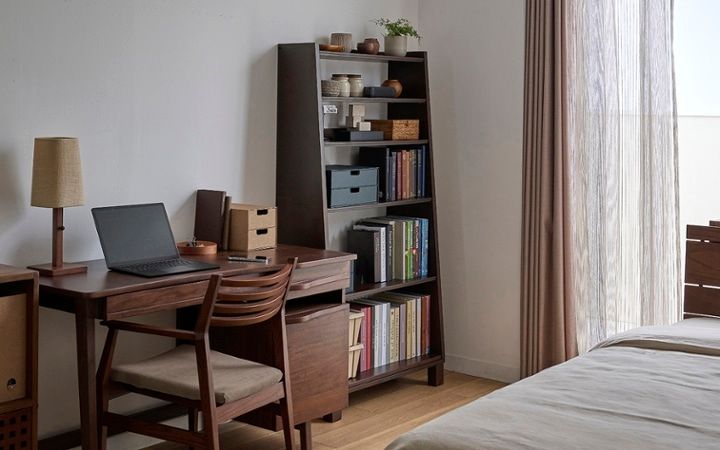 No.286：仕事も休息も心地よく。ワンルーム8畳・寝室の快適レイアウト＆ゾーニング：画像13