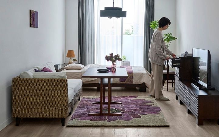 No.291：10畳ワンルームを彩る。大人女子のパープルインテリア：画像15