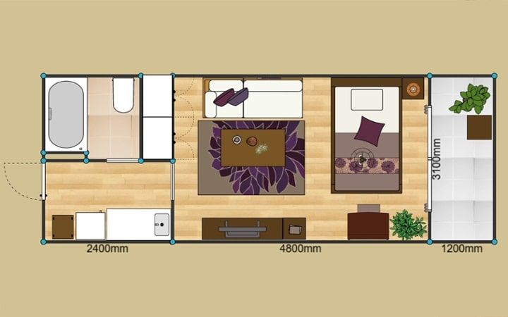 No.291：10畳ワンルームを彩る。大人女子のパープルインテリア：画像33