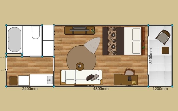 No.292：ブラウンと自然素材が奏でる、安らぎの10畳ワンルーム：画像32