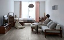 No.293：都会的で温かい。12畳を彩るグレー＆ブラウンのワンルーム：画像1