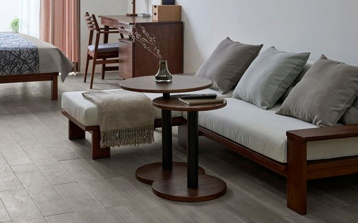 No.293：都会的で温かい。12畳を彩るグレー＆ブラウンのワンルーム：画像4