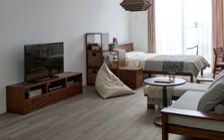 No.293：都会的で温かい。12畳を彩るグレー＆ブラウンのワンルーム：画像12