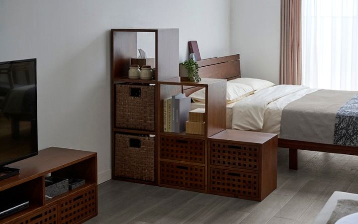 No.293：都会的で温かい。12畳を彩るグレー＆ブラウンのワンルーム