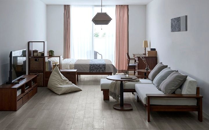 No.293：都会的で温かい。12畳を彩るグレー＆ブラウンのワンルーム：画像11