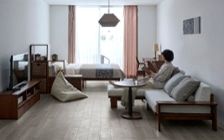 No.293：都会的で温かい。12畳を彩るグレー＆ブラウンのワンルーム：画像1