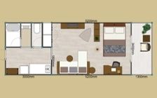 No.293：都会的で温かい。12畳を彩るグレー＆ブラウンのワンルーム：画像32