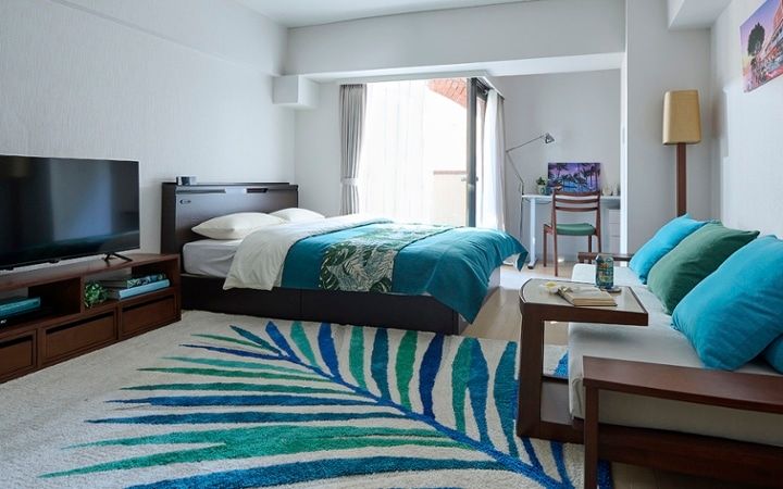 No.295 大人のハワイインテリア。海色が映えるワンルーム：画像9