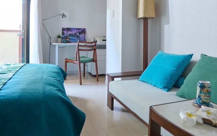 No.295 大人のハワイインテリア。海色が映えるワンルーム：画像17