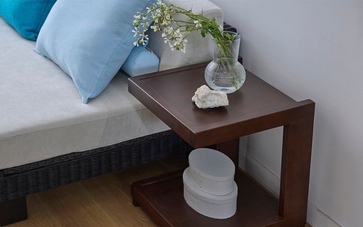 No.297：ブルーで広く見せる6畳。開放感あふれるワンルーム・寝室：画像6